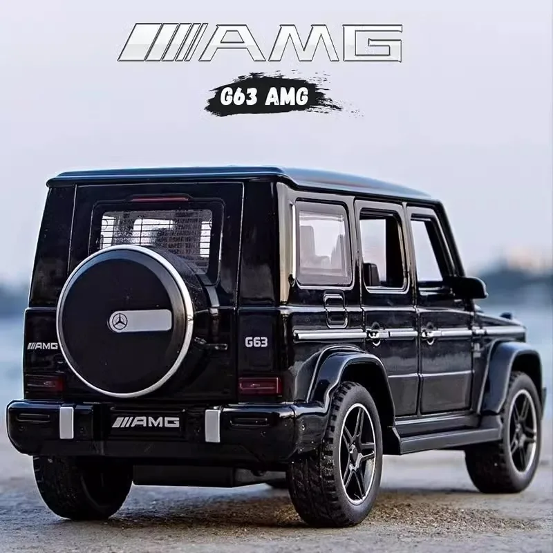 

1:32 Mercedes Benz G63 AMG Alloy SUV Off Road литая под давлением миниатюрная модель автомобиля украшения с центральным управлением детские игрушки подарок