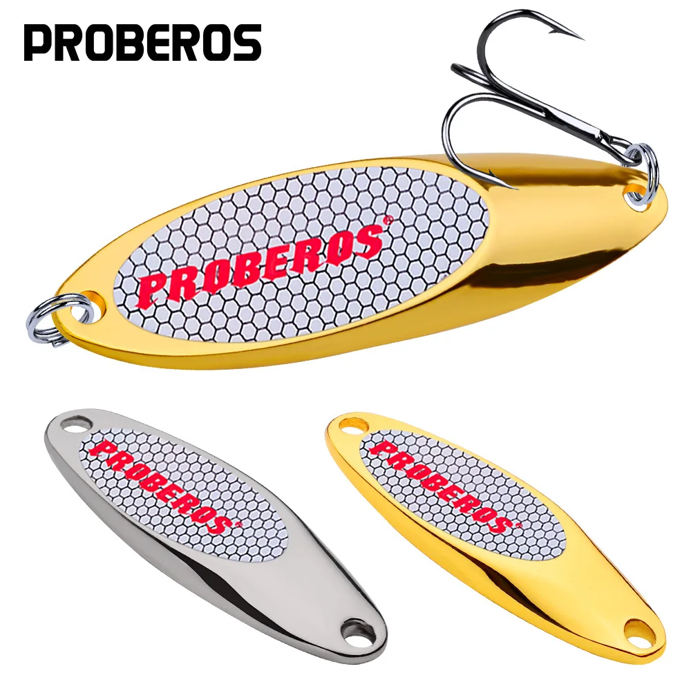 PRO BEROS 1.5g-60g Spinner metalowy przynęta na łyżkę przynęta na pstrąga twarda przynęta cekiny sztuczne przynęty Spinner Bait narzędzia rybne