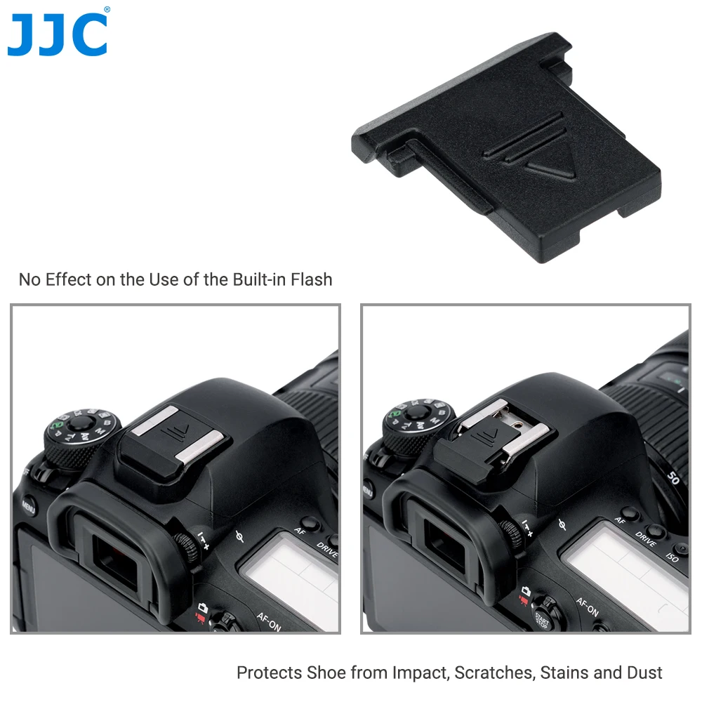 JJC 2Pcs/Set Hot Shoe Cover for Canon Camera&Flash Contact Protector Flash Mounting Foot Cap for Canon EOS M50 90D 80D 850D 750D