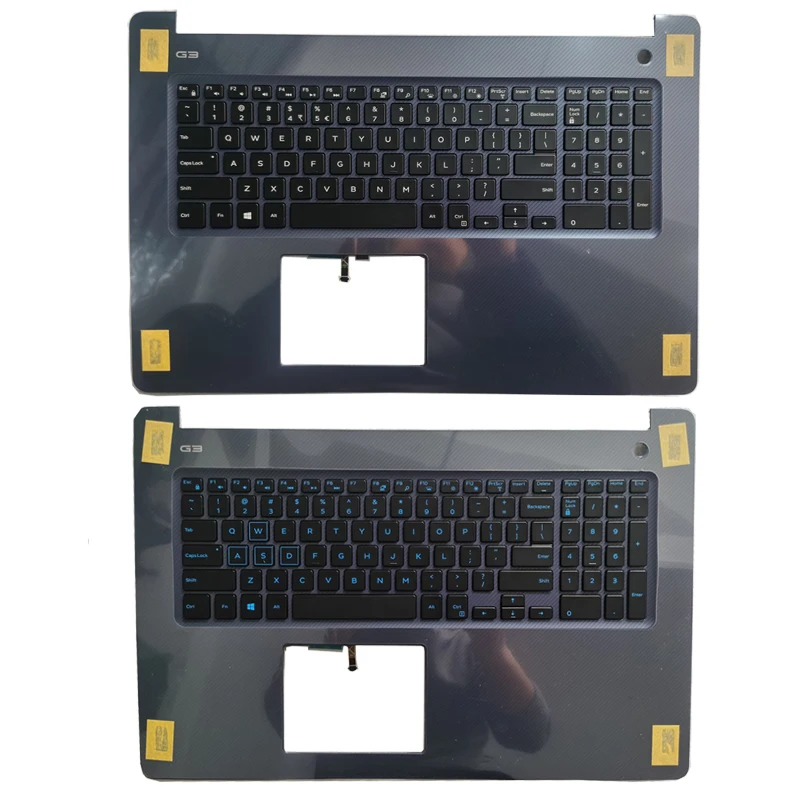 

New Backlit US/Russian Keyboard For Dell Inspiron G3 17-3779 3799 5779 English With Palmrest Upper Cover Case