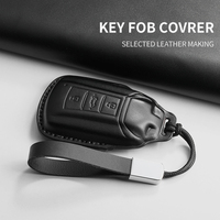 Leather Car Remote Key Case Cover Fob For DFSK DongFeng 560 580 F507 Aeolus AX7 GS Anti-Scratch Protector Decorative Accessories