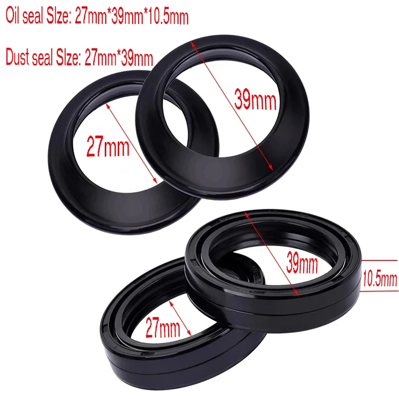 

27x39x10.5 Motorcycle Absorber Front Fork Damper Oil Seal 27 39 Dust Seal For Kawasaki KM100 KD80 KD100 MC1 27*39*10.5