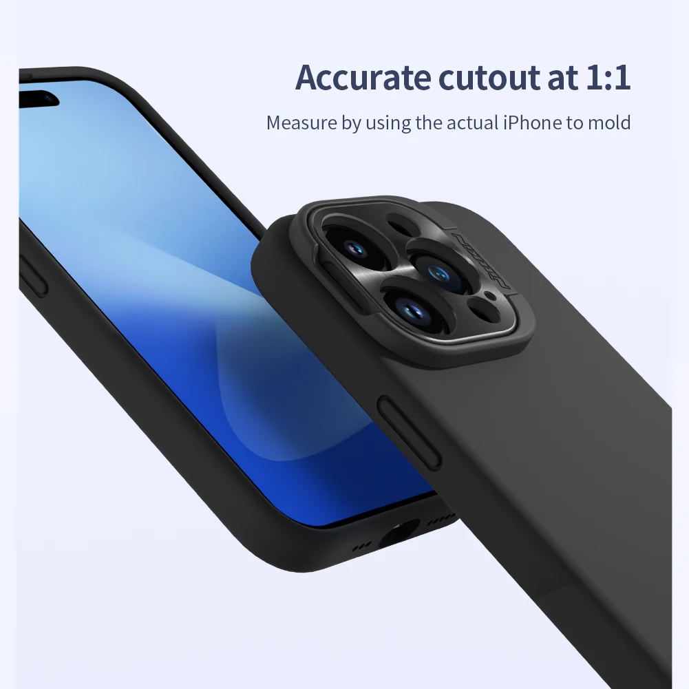 NILLKIN For iPhone 14 pro 15 Pro Max Lens Wing Lens cover bracket protective case border Magnetic phone case protective cover