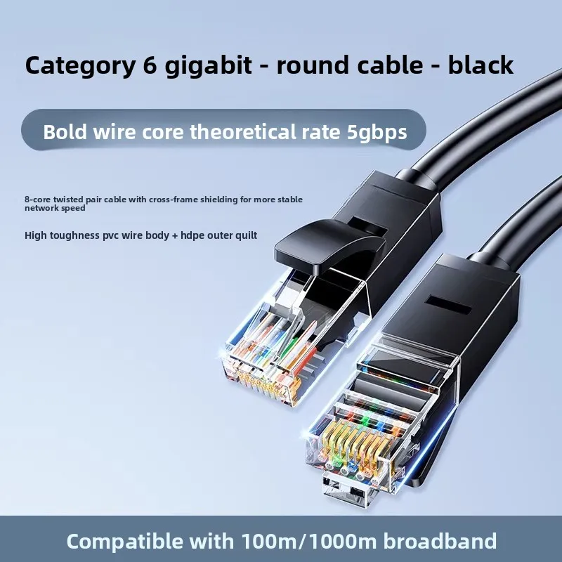 for UGREEN NW102 Ethernet Cable White Gigabit Cat6 Network Cable High Speed LAN Cable for PC Laptop Router Modem