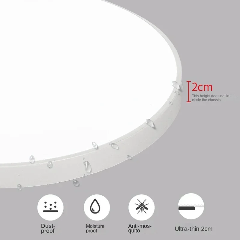 Study Eye Protection Simple Bathroom Circular Ultra-thin LED Bedroom Balcony Lamp Hallway Lamp  Three Prevention Ceiling Lamp
