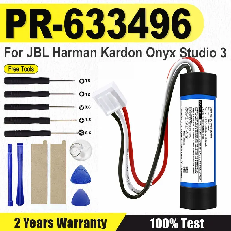 New Speaker Battery For Harman Kardon Onyx Studio 3 Studio3 2600mAh Player Battery Bateria In Stock
