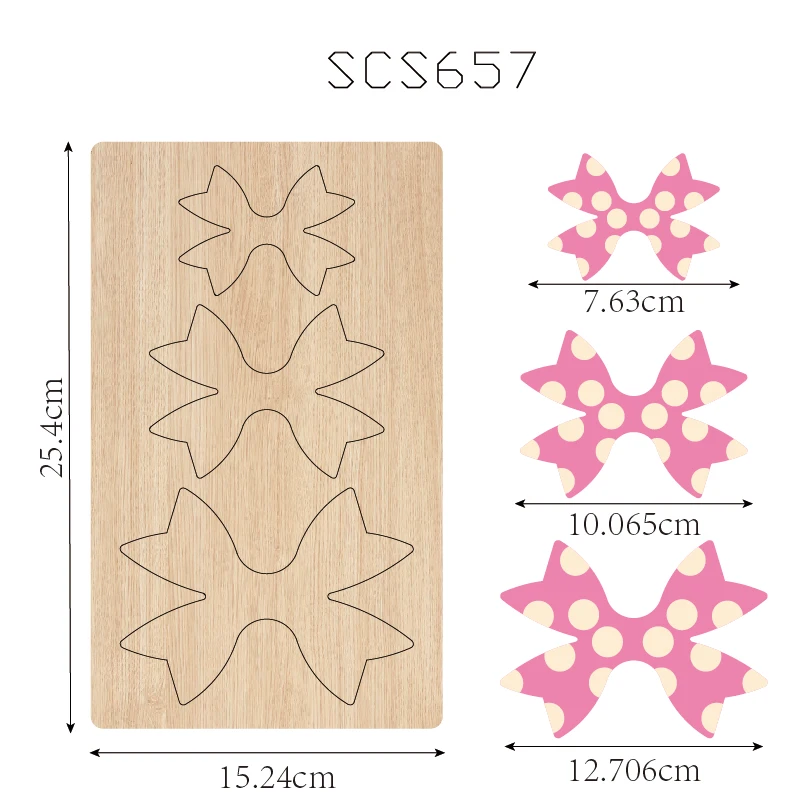 Wooden Bow Cutting Knife Die, Used with the Machine, SCS657