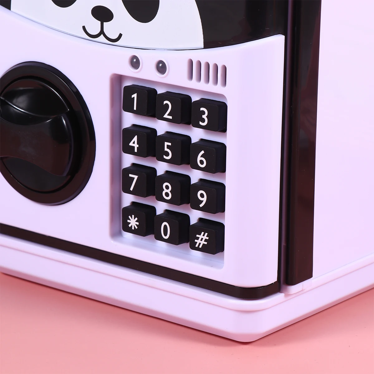 

Cartoon ATM Savings Bank Password Function Purple Light Kids Toy Money Box Storage Gift Idea Coin Bank