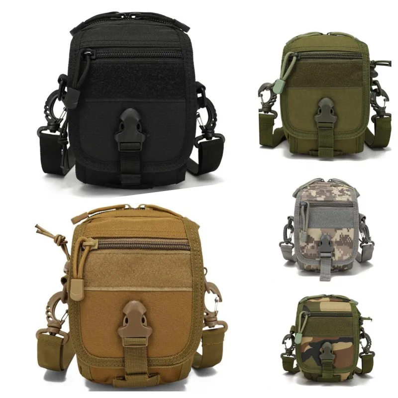 Hunting Waist Pack Molle Hook and Loop Military Tactical First Aid Kit EDC Toolbox Outdoor Travel Shoulder Phone Accessory Kit