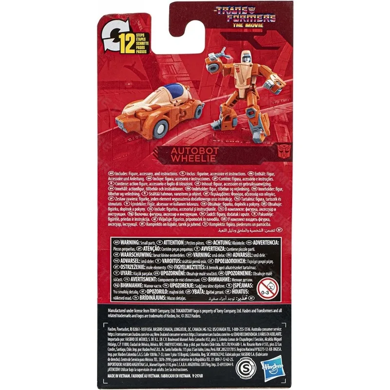 Original Hasbro Transformation Toy SS Studio Series Wheelie Cr-level 86 Core Class Action Figure Toy Collection Gift