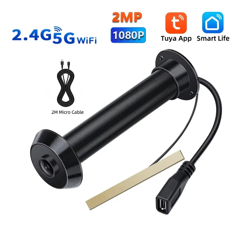 

AT05-Tuya Smart Life Home Digital Viewer Peepholes Door Camera Eye 2.4G/5G Mini Camera Tuya Smart Peepholes Door Camera