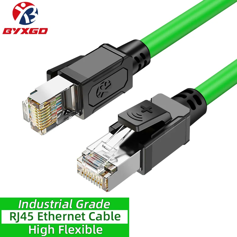 Flexible Industrial Cable Ethernet STP Shielded RJ45 Network Cable PLC/CNC CAT5E LAN Patch Cable For Profinet/Siemens/EtherCAT