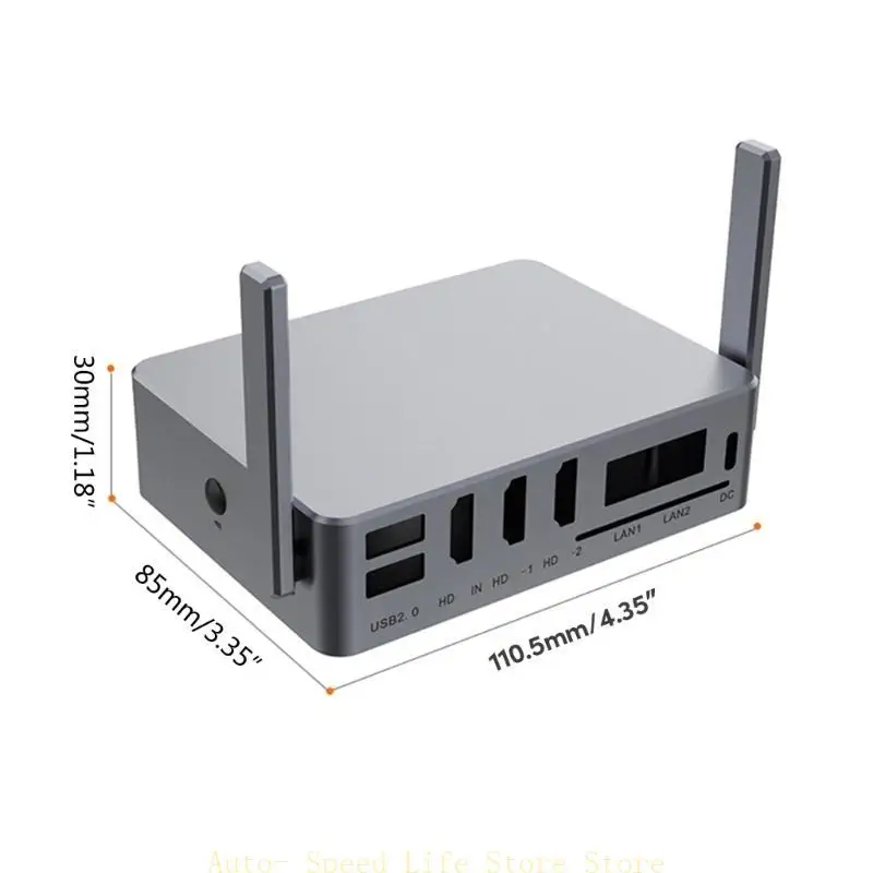 02DA CASE CASA ALUMINA RESISTENTE SRACTO CAIXA ABELE ORANGEPI 5PLUS Caixa gabinete Excelente gerenciamento