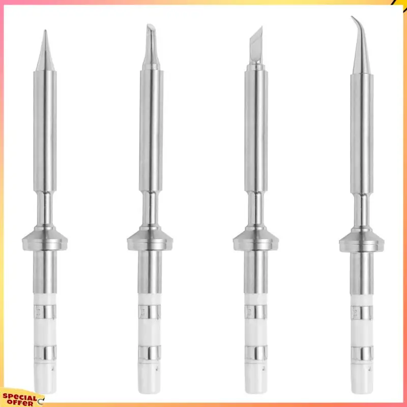 ABFI 4 Uds Mini lápiz puntas de pistola para soldar reemplazo para Micro soldador Pinecil, herramienta de pluma de soldadura portátil PTS200/TS100