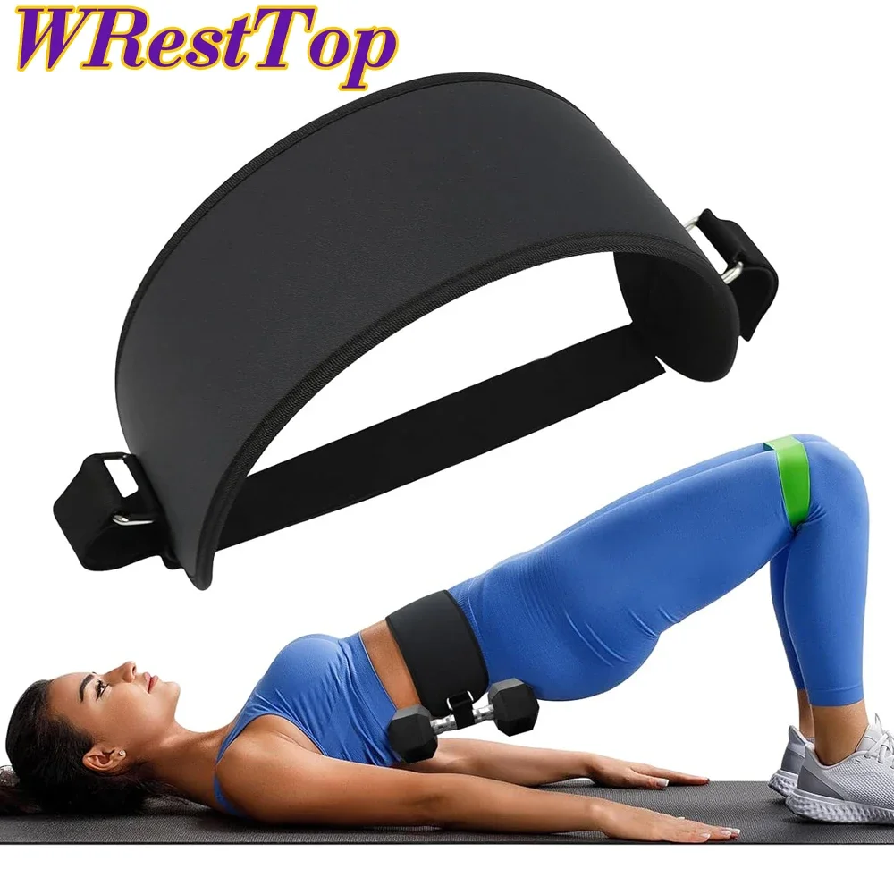 1Pcs Exercise Hip Thrust Belt, Easy To Use with Kettlebells, Dumbbells or Plates, Adjustable for The Gym, Home or On The Go