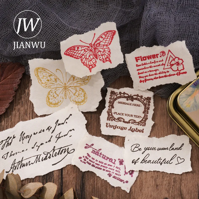 JIANWU Ancient Mud Fragrance Series Vintage Iron Box Material Collage Ink Printing Inkpad Creative DIY Journal Stationery view 4