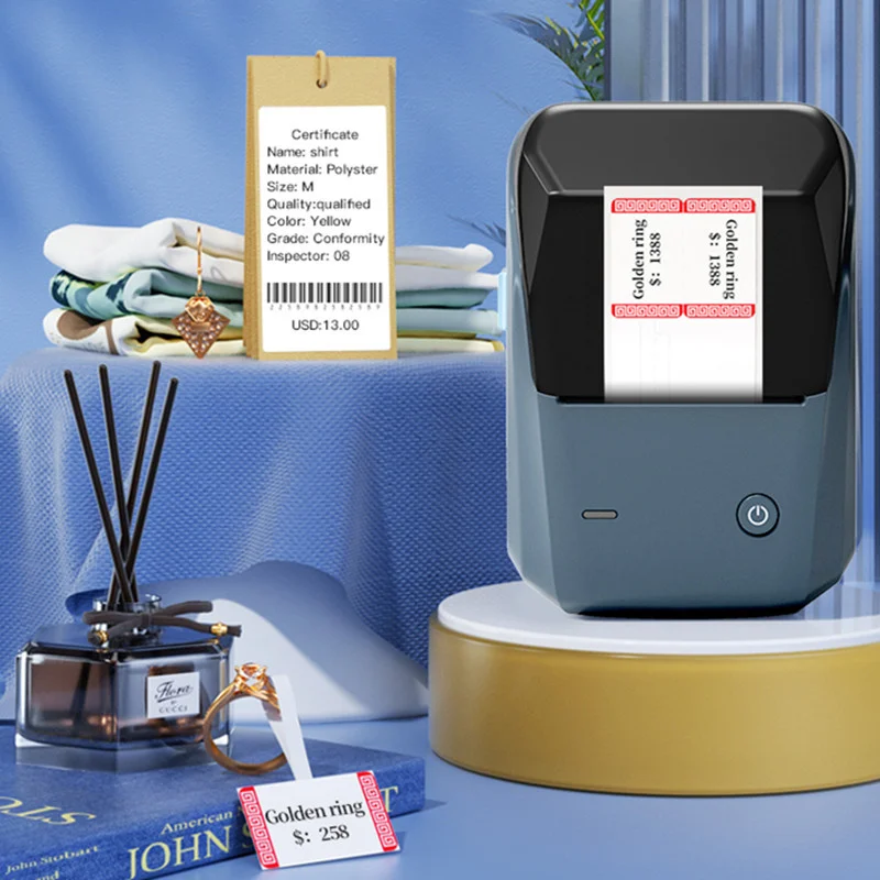 Top Fashionable B1 Bluetooth Thermal Label Printer Self-adhesive Transfer Photo Memo Note Price-tag Labeling Sticker Copier Mini