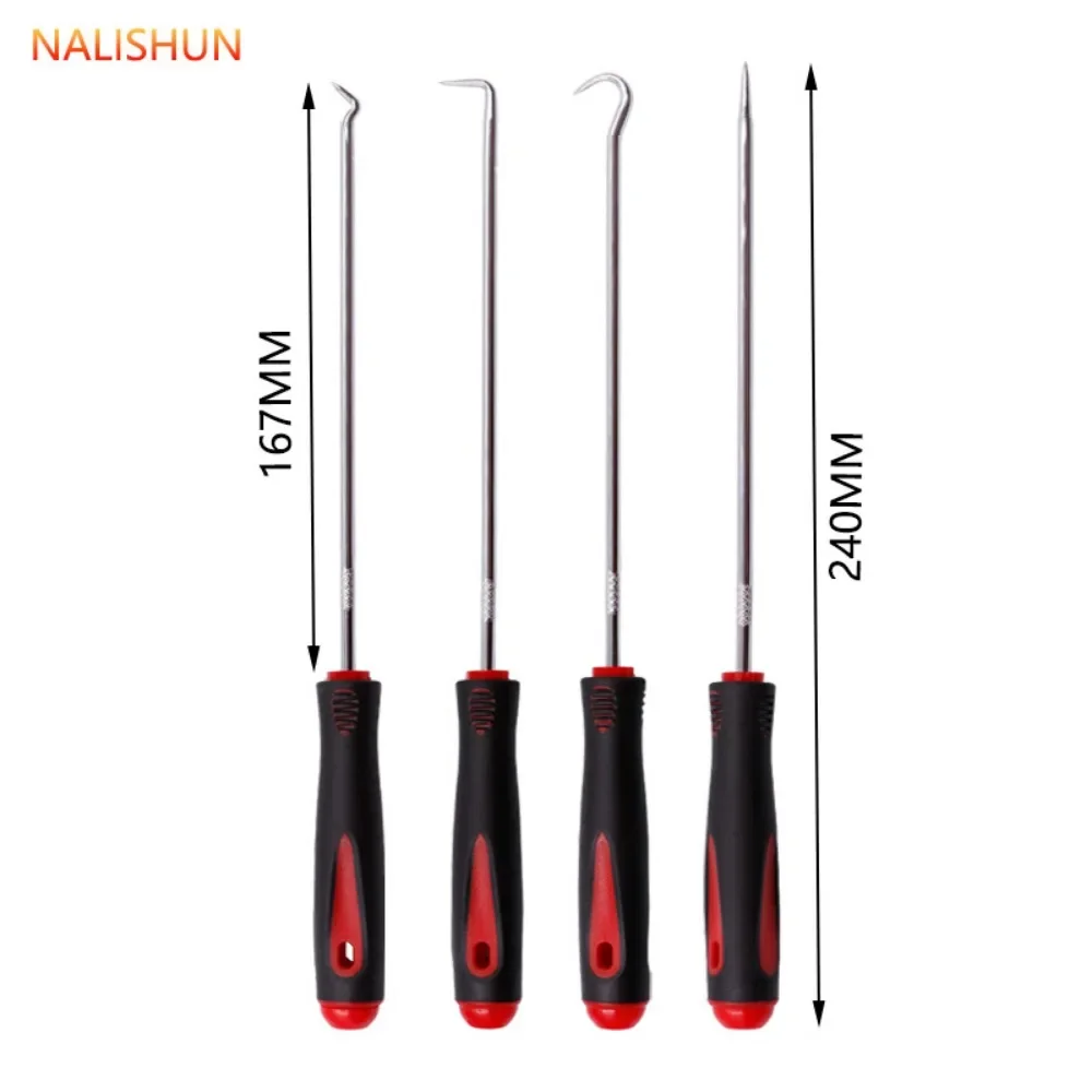 Profession 4PC Oil Seal Screwdriver 4-piece Set Pulling Hook Tire Gravel Cleaning Toner Cartridge Tools Car Maintenance Removing