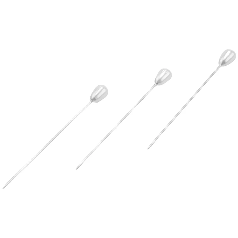 3200 Buah Pin Mutiara Tetesan Air Mata Panjang Pin Korsase Lurus Pin Jahit Pin Kancing untuk Kerajinan Jahit Dekorasi Pernikahan