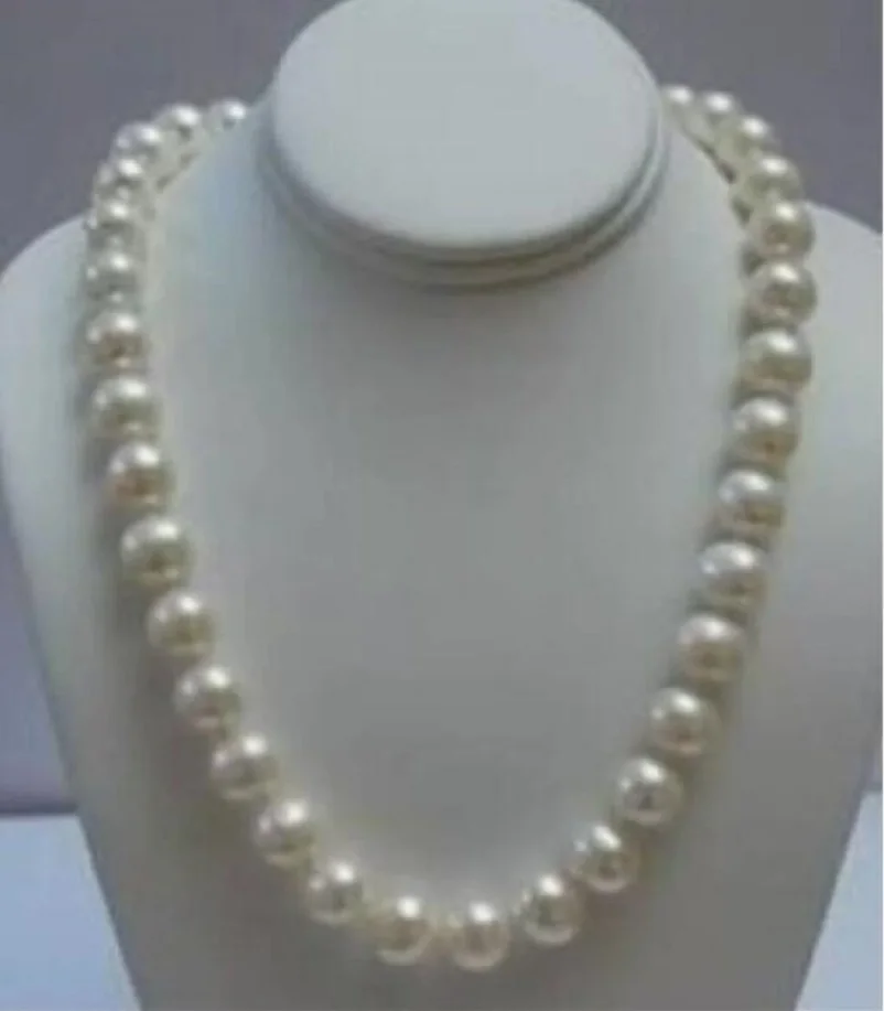 Beautiful! AAAA Natural 10-11MM White Akoya Pearl Necklace 18