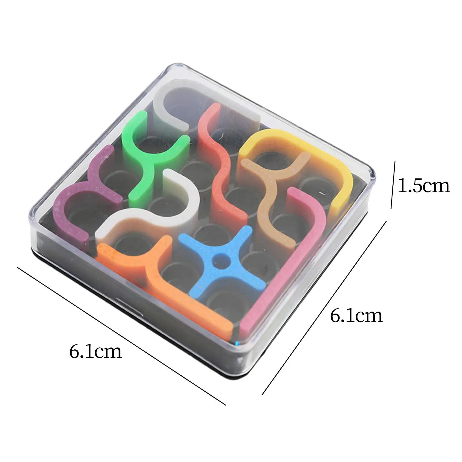 어린이 소년용 매트릭스 퍼즐 장난감, 다채로운 두뇌 티저 장난감, 2-6 팩 챌린지