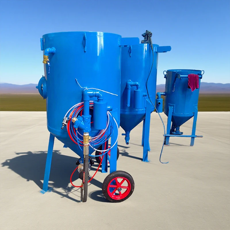 Industrial Dry Wet Sandblasters For Clear Rust And Stains Manual Cleaning Type For Sand Blasting Cleaning Sandblasting Machine