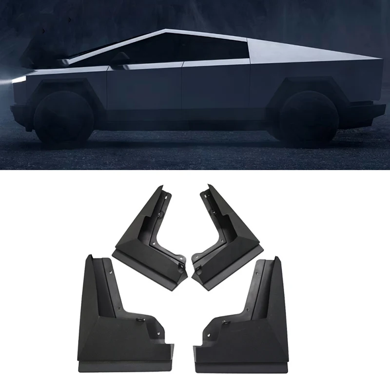 

Mud Flaps For Tesla Cybertruck 2023 2024 Pickup Mudguards Mudflaps Splash Guards Front Rear Wheels Fender Car Accessories