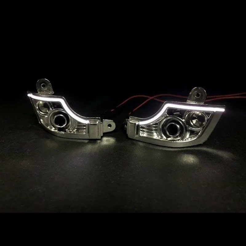 Front Daytime Driving Lights Lamp for Tamiya 1:14 RC Truck Sca 770s MAN Benz Volvo Upgrade Accessories