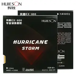 HUIESON-HURRICANE-STORM Borracha De Tênis De Mesa, Ping Pong Durável, EX-600, 2,2mm De Espessura, 40 + Controle De Loop