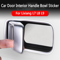 Car Door Interior Handle Bowl Sticker for Li Lixiang L9 L8 L7 2022 2023 2024 Leading Ideal Leather Trim Decoration Accessory