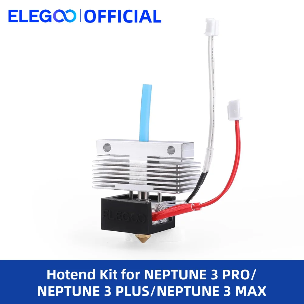 ELEGOO 3D Printer Hotend for Neptune 3 Pro/Plus/Max 3D Printer, Fully Assemble with Nozzle, 3D Printer Accessories