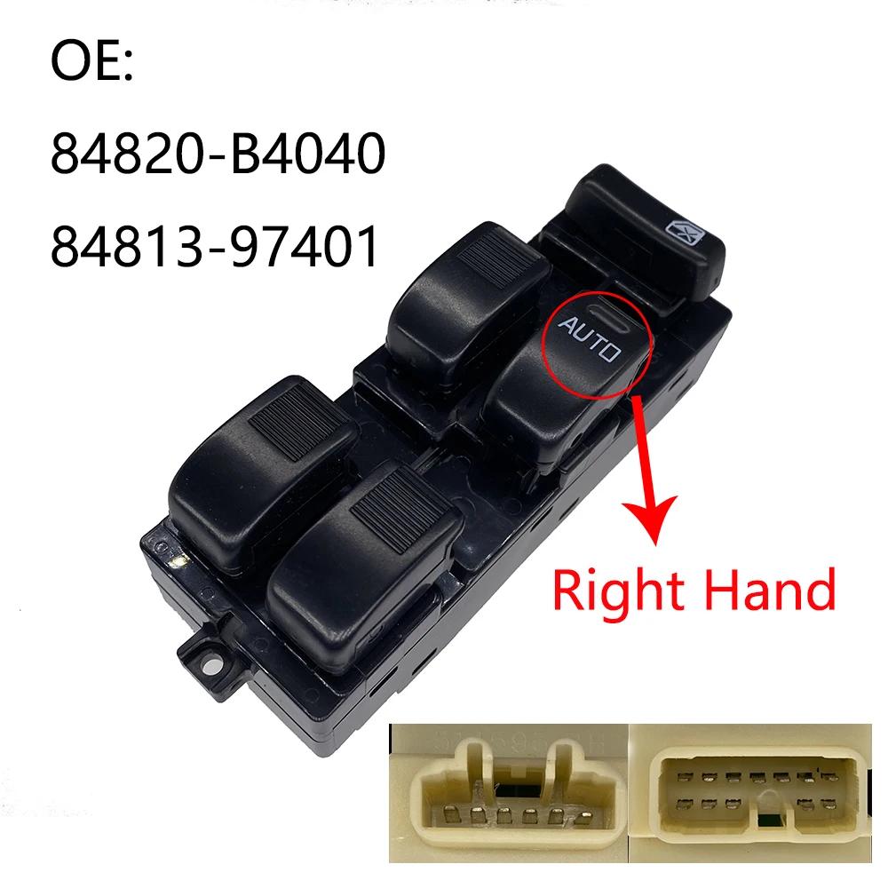 

Front Right Electric Window Switch Lifter Button Parts For Toyota Sparky Cami Daihatsu Sirion Terios 84820-B4040 Car Accessories