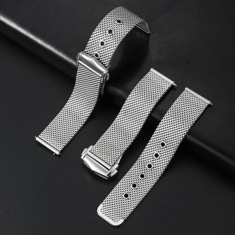 

Milan Steel Mesh Watchband for Seamaster 300 20mm Replacement Fashion Watch Strap Watch Parts