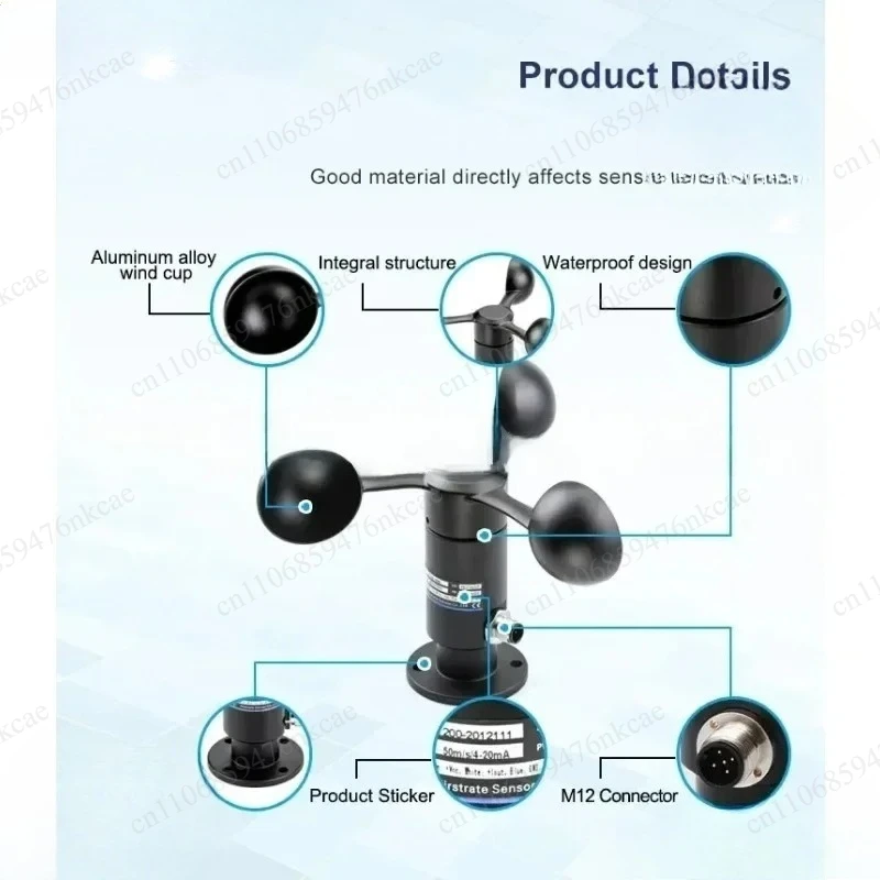 With Analog Voltage Output FST200-201 Aluminum Alloy Weather Station Anemometer Wind Speed Sensor