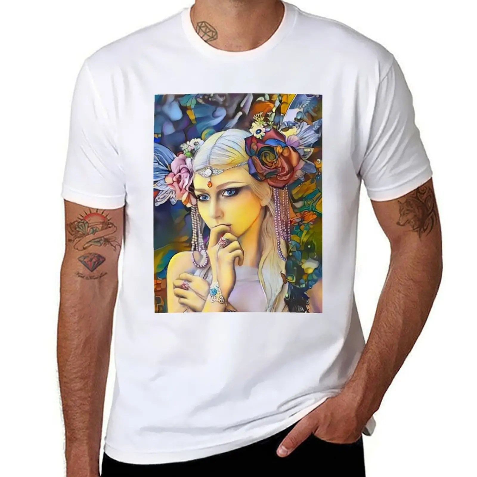 

The Lady Awaits T-Shirt anime t shirts for man t shirts for man pack cotton T-Shirt