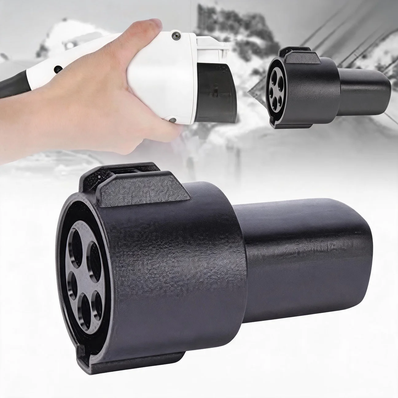 EV Adapter EV Charger Adapter Type1 To J1772 To for Tesla Model 3 S Y X Latch Electric Vehicle Cars Charging Converters Socket