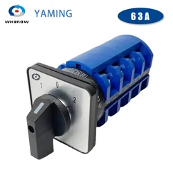 LW26 Series 3 Position 4 Pole Rotary Cam Switch 63A 660V Industrial Universal Changeover Selector  LW26-63/4 YMW26 LW28
