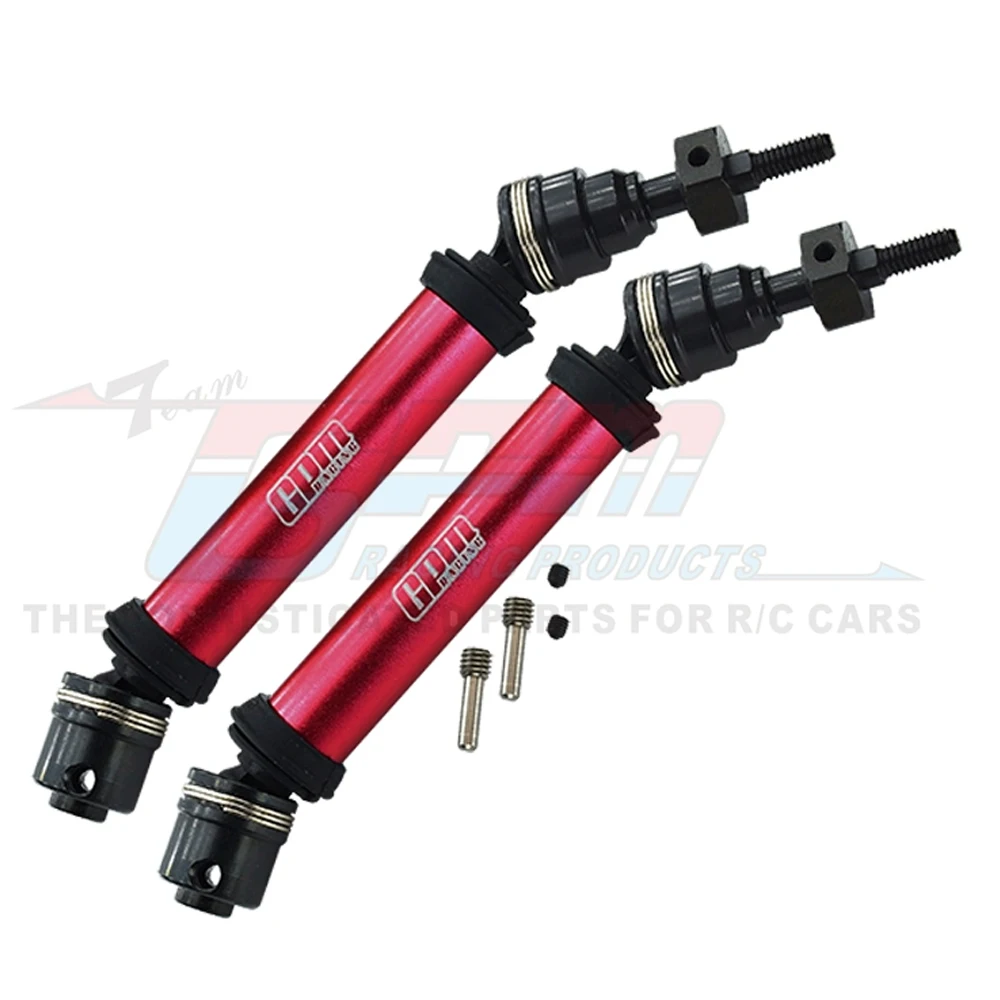 GPM โลหะด้านหน้าชุดเพลาขับด้านหน้า CVD Universal Joint 6851A 6851R 6851X สําหรับ 1/10 Rustler Hoss Stampede Slash 4X4 VXL