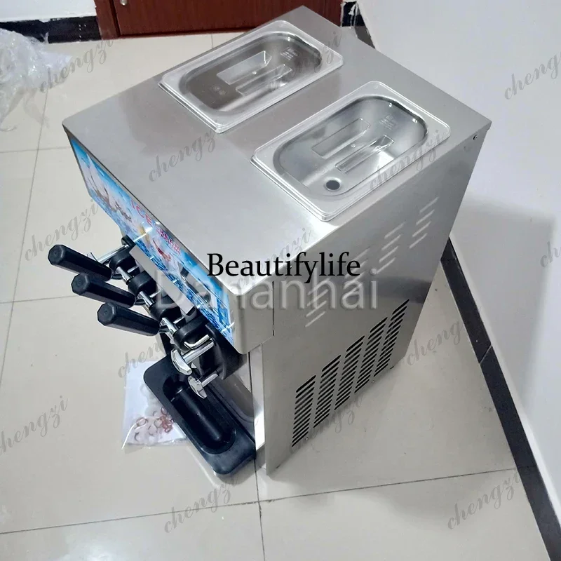 Desktop Ice Cream Maker Mixed Flavor Sundae New Ice Cream Machine for Home Use Small Commercial Ice Cream Freezer