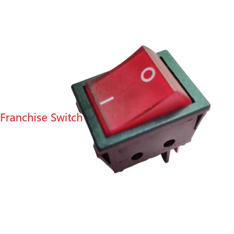 10PCS four foot red light boat type switch R210-C5L-BR 16A silver touchpoint 32X25