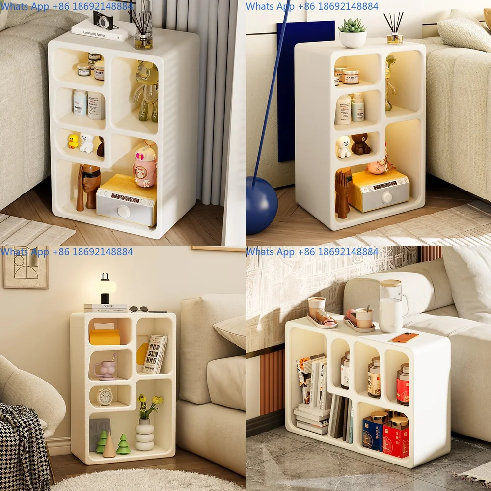 Creative Cream Style Modern Minimalist Living Room Side Table Bedroom Table Home Storage Rack Small Coffee Table