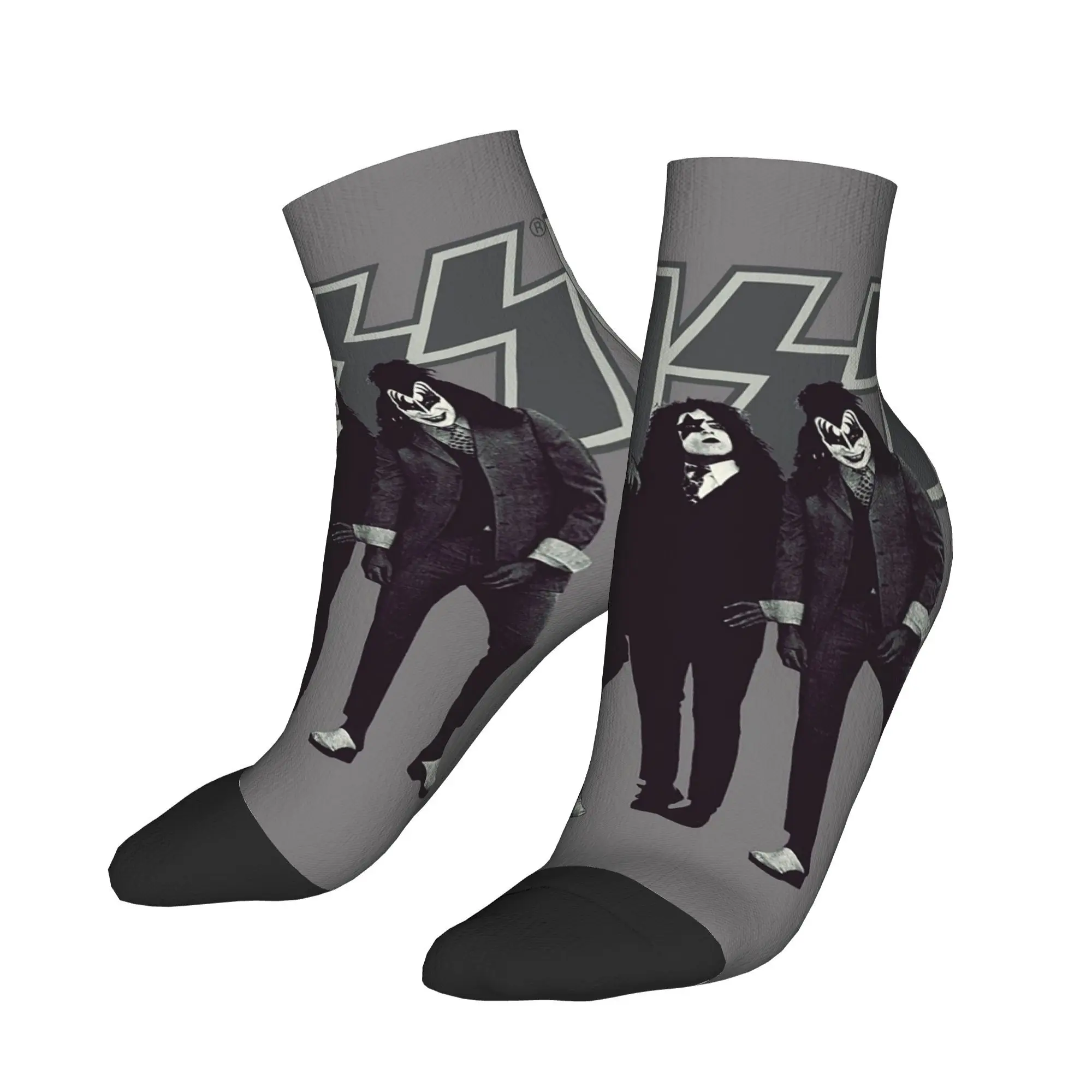 

Kiss Rock Band Retor Socks Harajuku High Quality Stockings All Season Socks Accessories for Man's Woman's Gifts