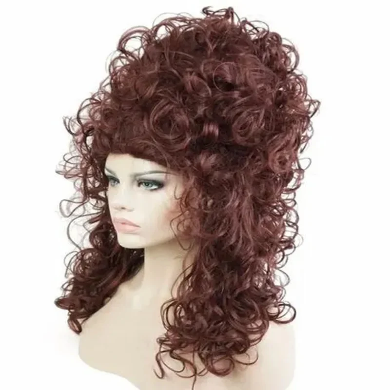 Marie antoinette Wig Auburn Witch Beehive Cosplay Wigs Synthetic