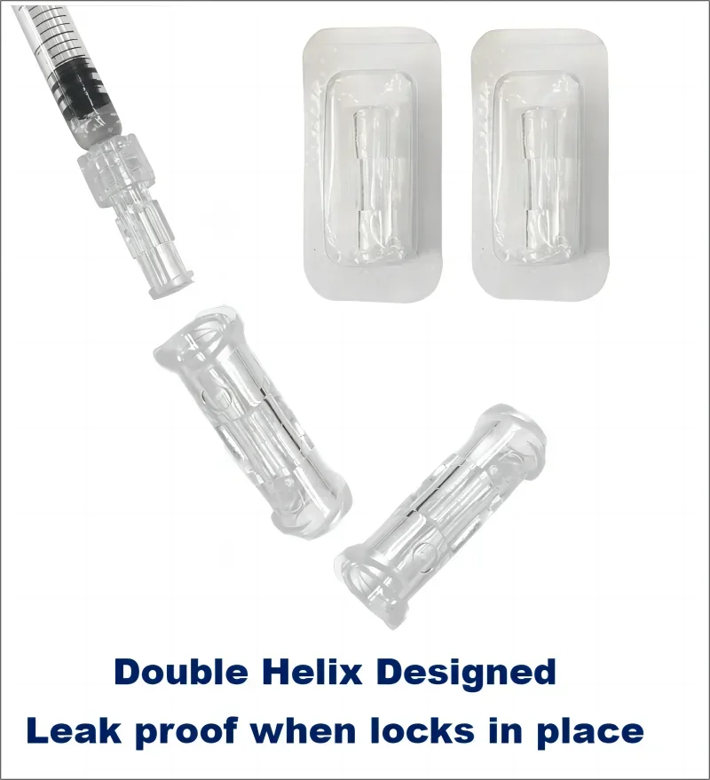 Luer Thread Connector Pp Material  Syringe Double-Way Connector Easy And Durable Use In Sterile Environment Drug Gui