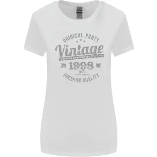 

Vintage Year 26th Birthday 1998 Womens Wider Cut T-Shirt