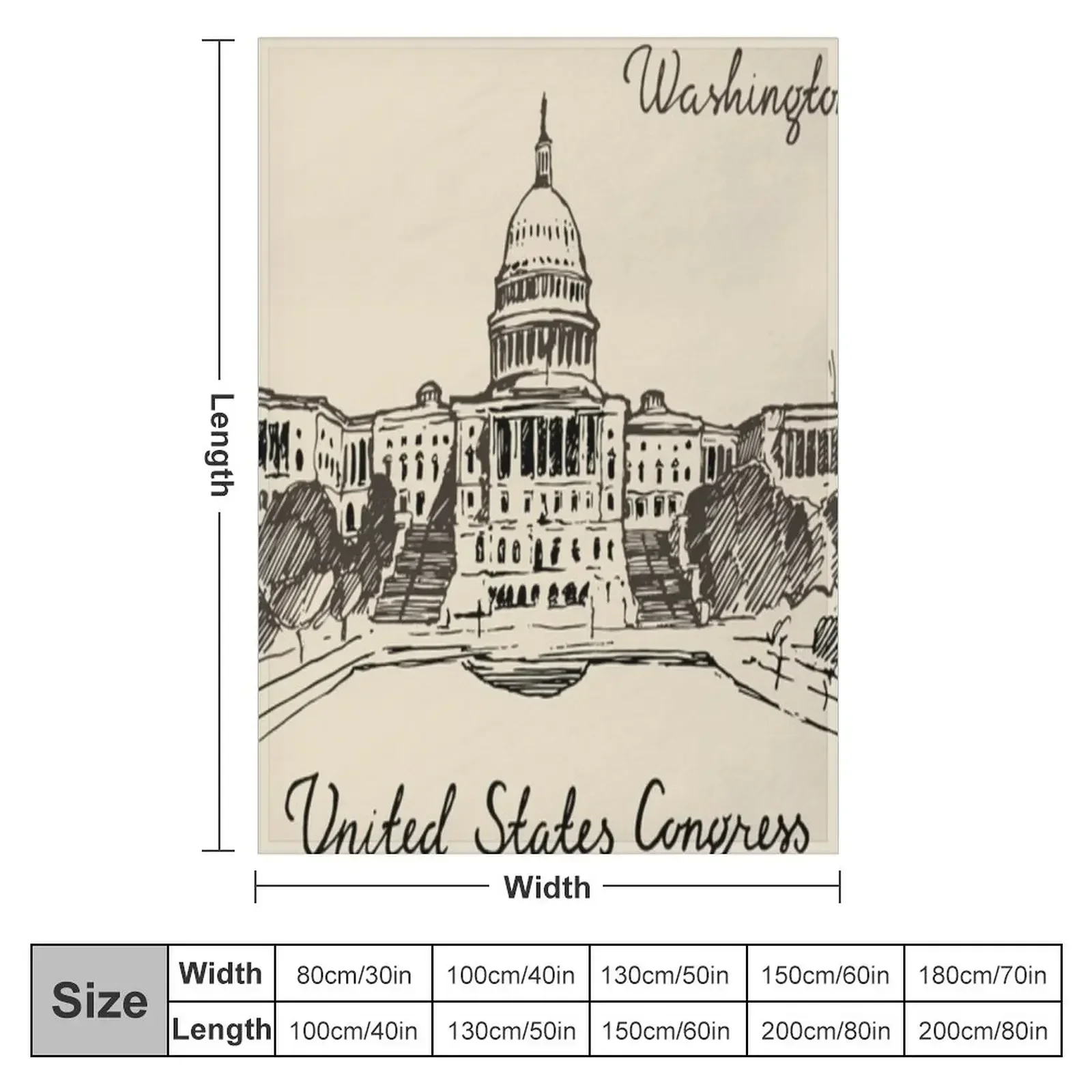 United states capital hill capitol washington dc Throw Blanket For Sofa Thin Bed Blankets