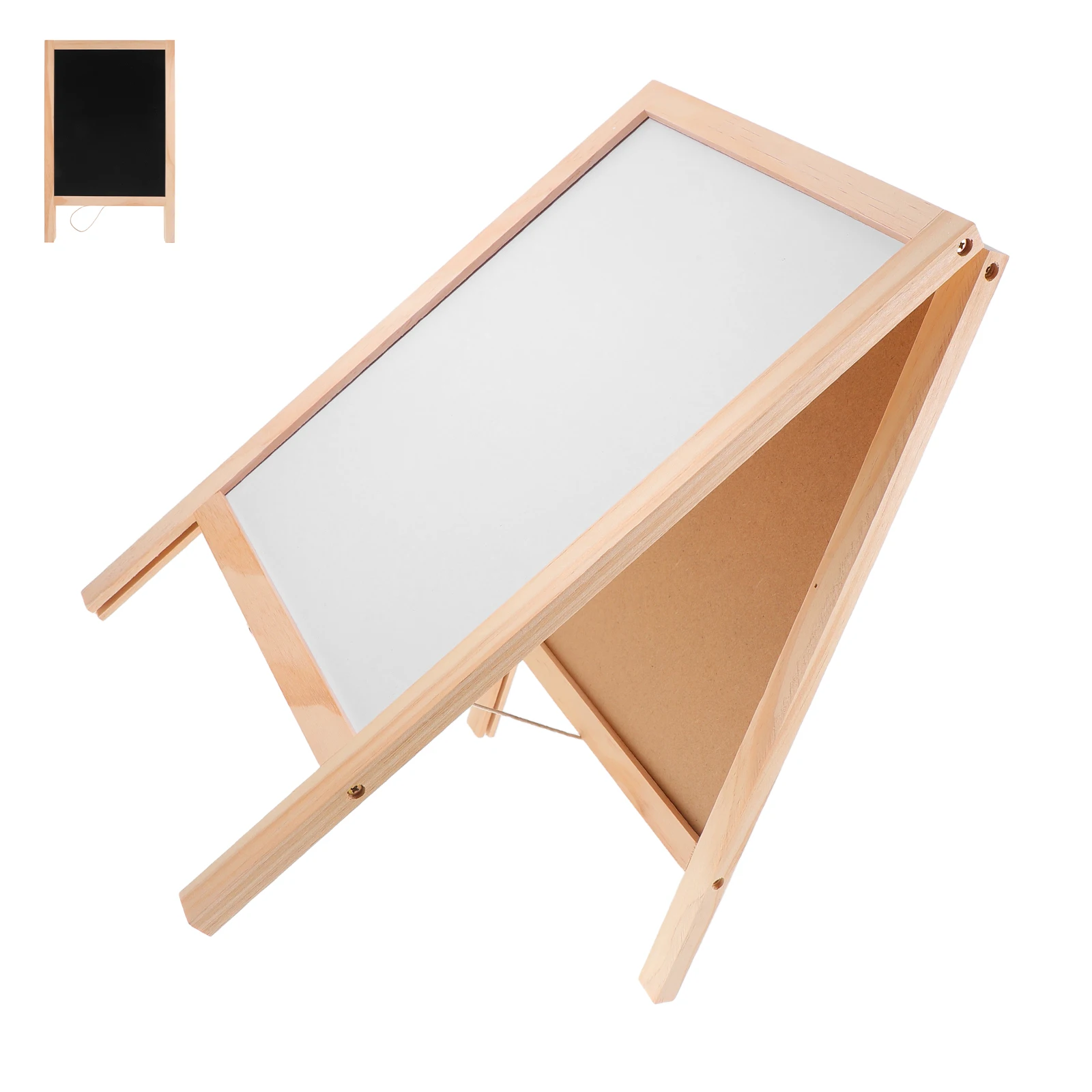 

Wooden Message Board Mini Blackboard Chalkboard Signs Double-sided Chalkboards Tags