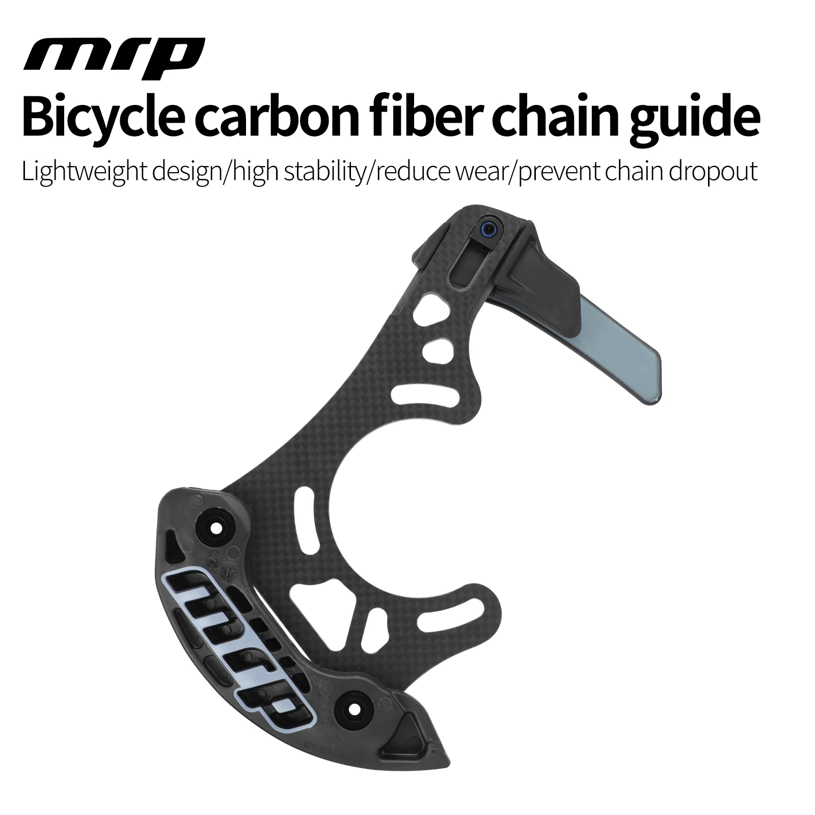 سلسلة دراجات من ألياف الكربون MTB دليل 32-38T على الطرق الوعرة سلسلة واحدة استقرار سلسلة دليل AMGV2