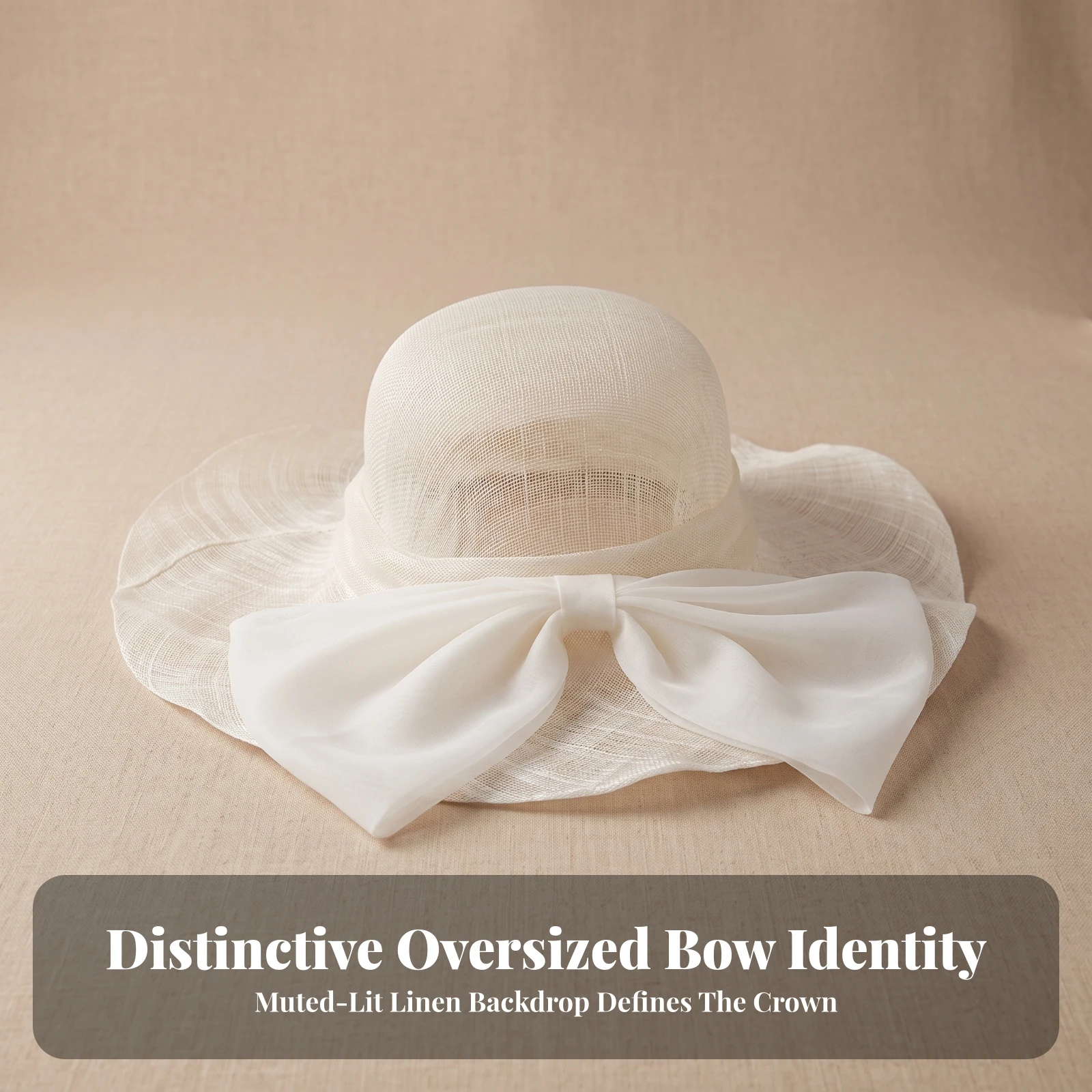 Wide-Brim Sun Hat UPF 50+ Sun Hat with Bow Comfortable Packable for Women, Garden Party, Beach