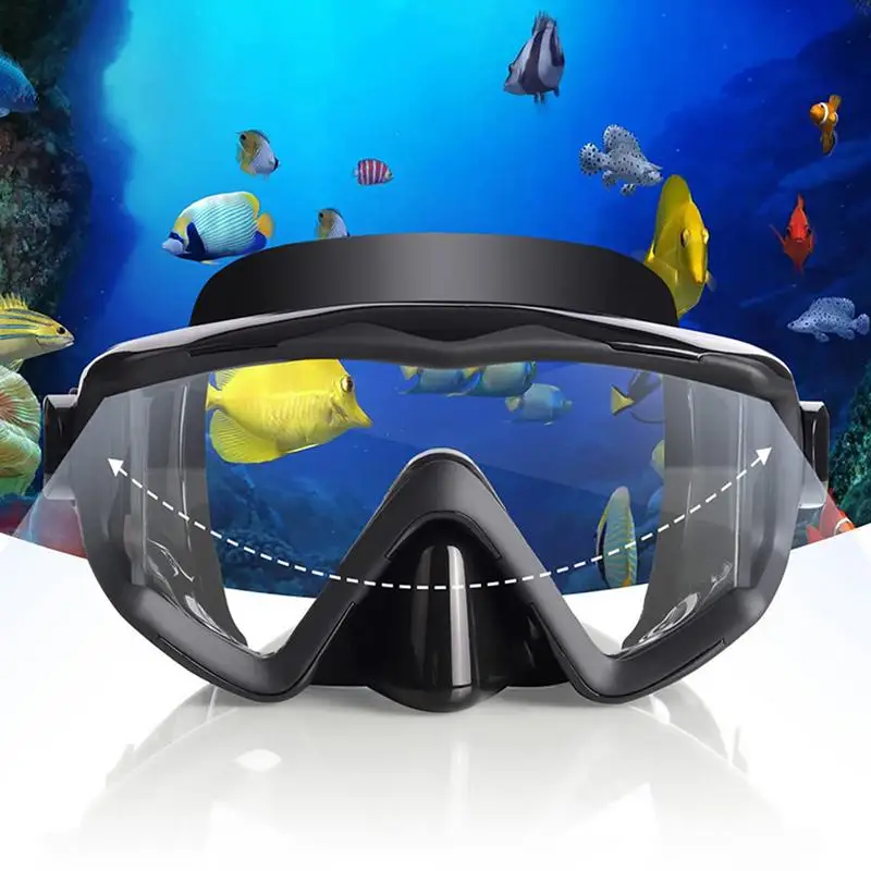 Snorkel Diving Goggles Panoramic Scuba Diving Goggles Adult Youth Panoramic Swim Goggles With Nose Cover For Diving Snorkeling